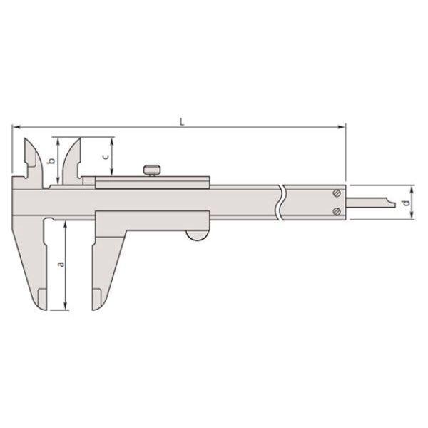 Mitutoyo M-530-322 เครื่องวัดคาลิเปอร์เวอร์เนียร์│0 ถึง 300 mm